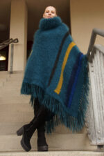 Fluffy Mohair Poncho