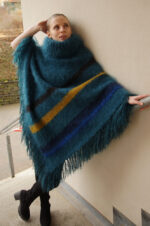 Fluffy Mohair Poncho