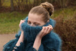 Fluffy Mohair Poncho